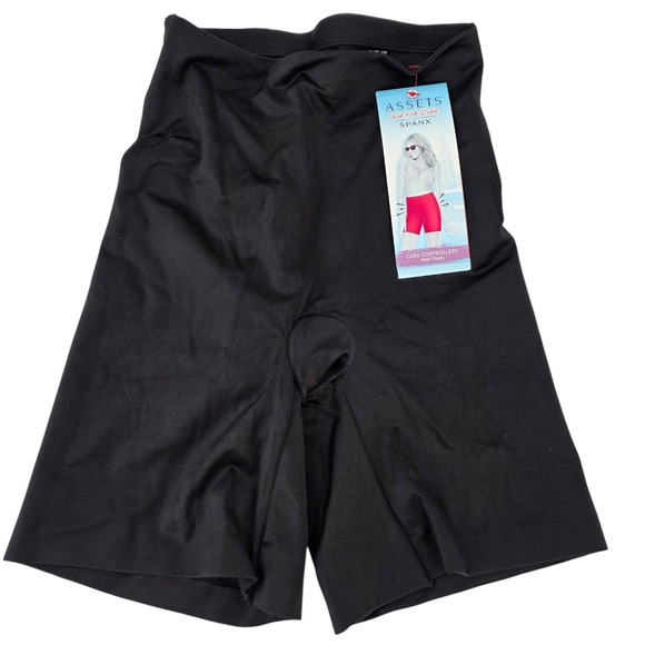 Assets By Spanx Other - Spanx Assets Womens S Core Controllers Mid-Thigh Shorts in Black NWT